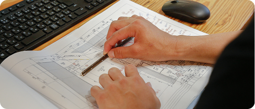 設計から施工までのイメージ